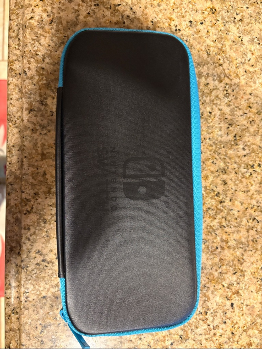 Nintendo Switch Black Carry Case with Blue Trim